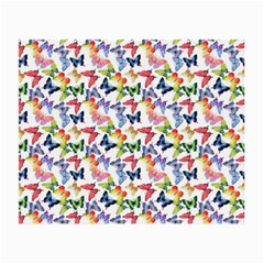 Multicolored Butterflies Small Glasses Cloth (2 Sides) by SychEva