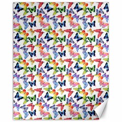 Multicolored Butterflies Canvas 11  X 14  by SychEva