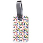 Multicolored Butterflies Luggage Tag (two sides) Front