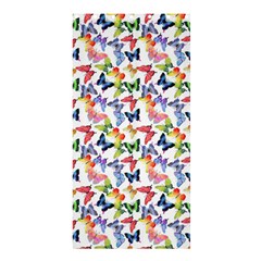 Multicolored Butterflies Shower Curtain 36  X 72  (stall)  by SychEva