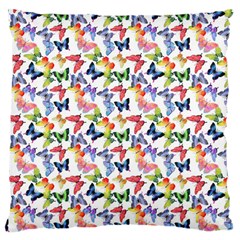 Multicolored Butterflies Large Cushion Case (one Side) by SychEva