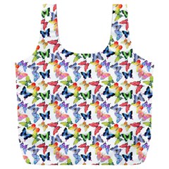 Multicolored Butterflies Full Print Recycle Bag (xxxl) by SychEva