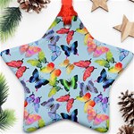 Watercolor Butterflies Ornament (Star) Front