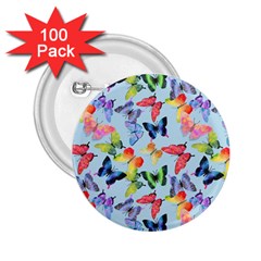 Watercolor Butterflies 2 25  Buttons (100 Pack)  by SychEva