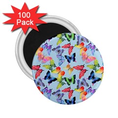 Watercolor Butterflies 2 25  Magnets (100 Pack)  by SychEva