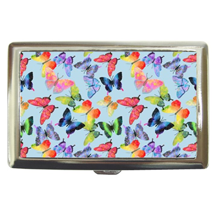 Watercolor Butterflies Cigarette Money Case