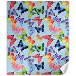 Watercolor Butterflies Canvas 8  x 10  8.15 x9.66  Canvas - 1