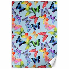 Watercolor Butterflies Canvas 12  X 18  by SychEva