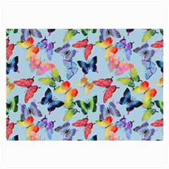 Watercolor Butterflies Large Glasses Cloth (2 Sides) by SychEva