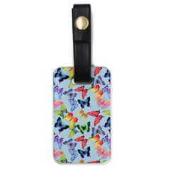 Watercolor Butterflies Luggage Tag (one Side) by SychEva