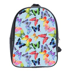 Watercolor Butterflies School Bag (xl) by SychEva