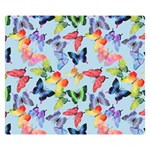 Watercolor Butterflies Double Sided Flano Blanket (Small)  50 x40  Blanket Front