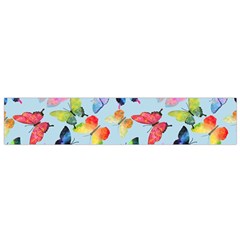 Watercolor Butterflies Small Flano Scarf by SychEva