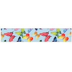 Watercolor Butterflies Large Flano Scarf  by SychEva