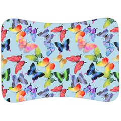 Watercolor Butterflies Velour Seat Head Rest Cushion by SychEva