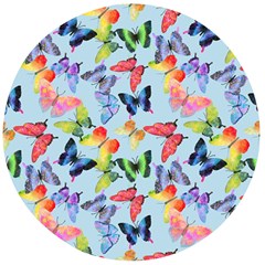 Watercolor Butterflies Wooden Bottle Opener (round) by SychEva