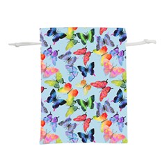 Watercolor Butterflies Lightweight Drawstring Pouch (s) by SychEva