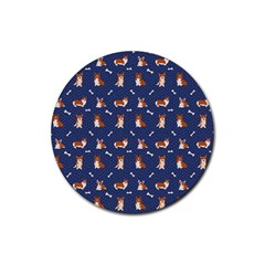 Corgi  Rubber Coaster (round) by SychEva