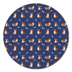 Corgi  Magnet 5  (round) by SychEva