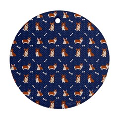 Corgi  Round Ornament (two Sides) by SychEva