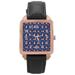 Corgi  Rose Gold Leather Watch  by SychEva