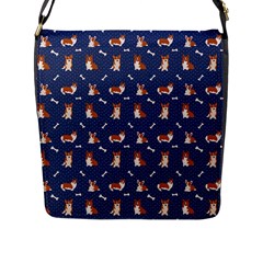 Corgi  Flap Closure Messenger Bag (l) by SychEva