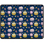 Autumn Pumpkins Fleece Blanket (Medium)  60 x50  Blanket Front