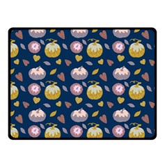 Autumn Pumpkins Fleece Blanket (small) by SychEva