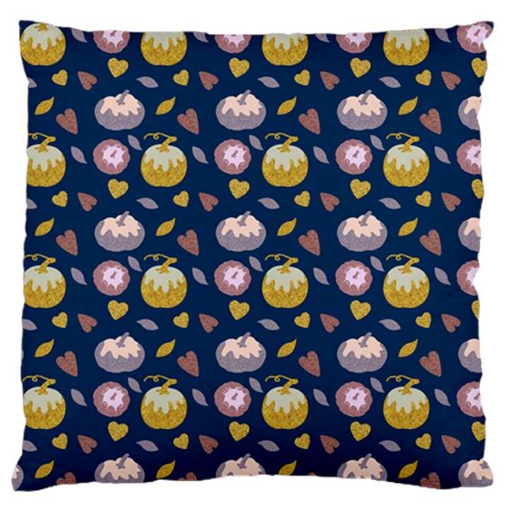 Autumn Pumpkins Standard Flano Cushion Case (Two Sides)