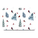 Christmas Trees And Bullfinches Plate Mats 18 x12  Plate Mat