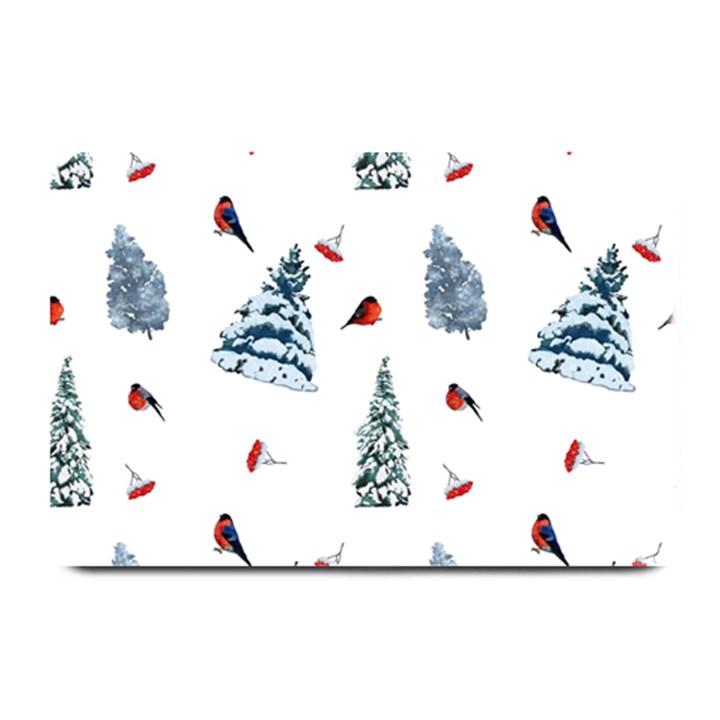 Christmas Trees And Bullfinches Plate Mats