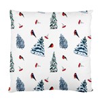 Christmas Trees And Bullfinches Standard Cushion Case (One Side) Front