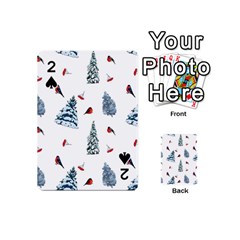 Christmas Trees And Bullfinches Playing Cards 54 Designs (mini) by SychEva