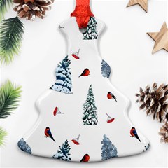 Christmas Trees And Bullfinches Ornament (christmas Tree)  by SychEva