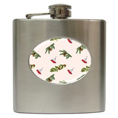 Rowan Branches And Spruce Branches Hip Flask (6 Oz) by SychEva