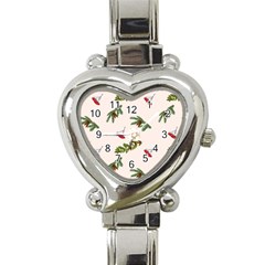 Rowan Branches And Spruce Branches Heart Italian Charm Watch by SychEva