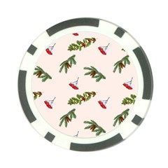 Rowan Branches And Spruce Branches Poker Chip Card Guard by SychEva