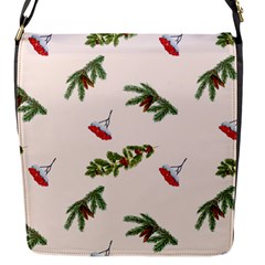 Rowan Branches And Spruce Branches Flap Closure Messenger Bag (s) by SychEva