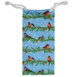 Bullfinches On Spruce Branches Jewelry Bag Back