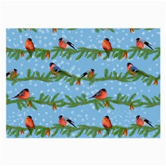 Bullfinches On Spruce Branches Large Glasses Cloth by SychEva