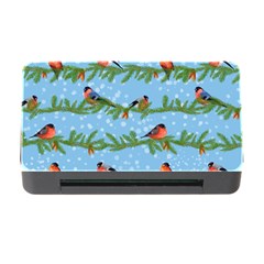 Bullfinches On Spruce Branches Memory Card Reader With Cf by SychEva