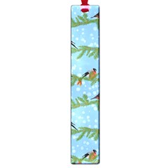 Bullfinches On Spruce Branches Large Book Marks by SychEva