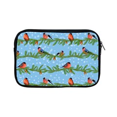 Bullfinches On Spruce Branches Apple Ipad Mini Zipper Cases by SychEva