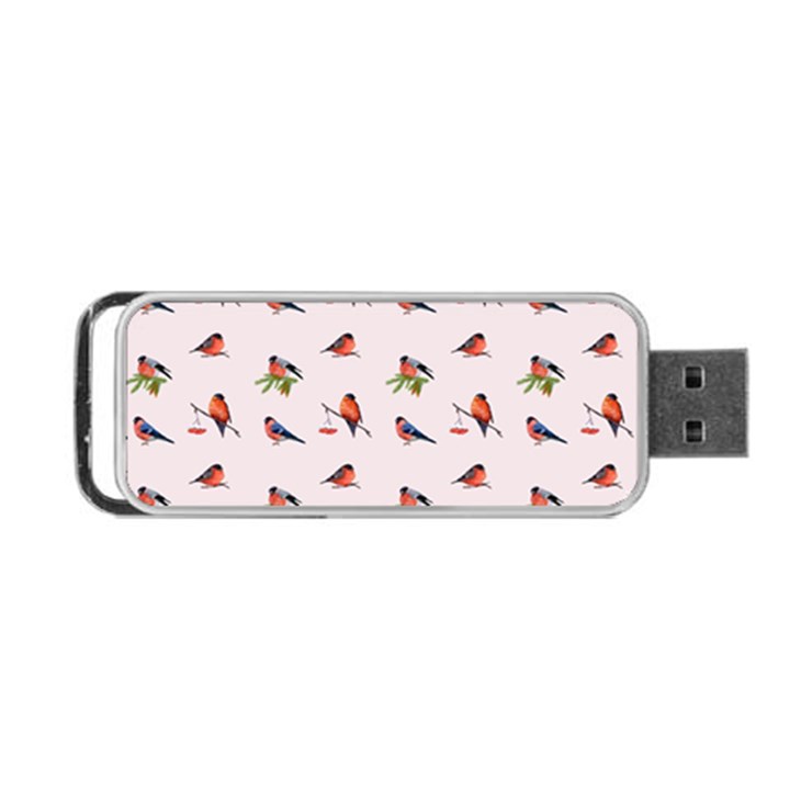 Bullfinches Sit On Branches Portable USB Flash (Two Sides)