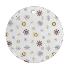 Magic Snowflakes Ornament (round) by SychEva