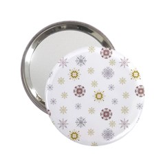 Magic Snowflakes 2 25  Handbag Mirrors by SychEva