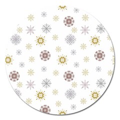 Magic Snowflakes Magnet 5  (round) by SychEva