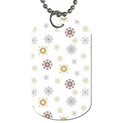 Magic Snowflakes Dog Tag (one Side) by SychEva