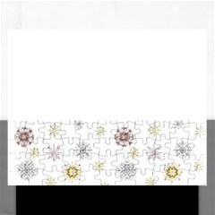 Magic Snowflakes Rectangular Jigsaw Puzzl by SychEva