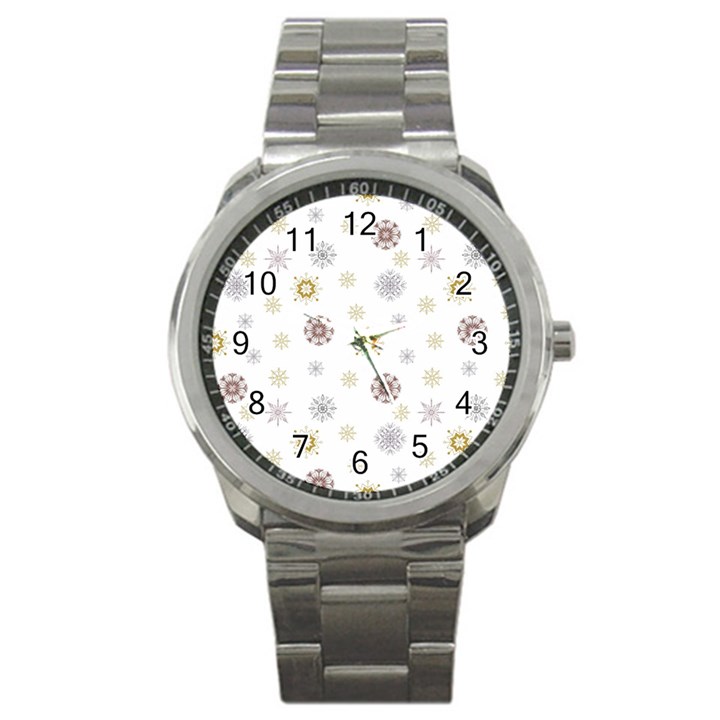 Magic Snowflakes Sport Metal Watch